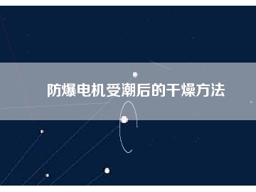 防爆電機(jī)受潮后的干燥方法