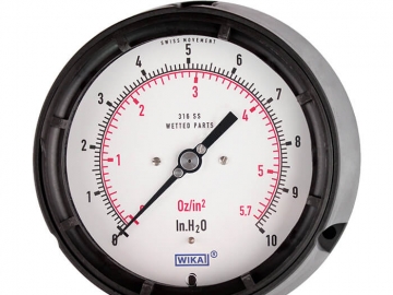 612.34, 632.34, 633.34膜盒式壓力表，銅合金或不銹鋼材質(zhì)