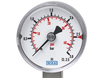 131.11波登管壓力表，不銹鋼材質(zhì)