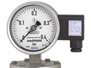 PGT43.100, PGT43.160帶電信號(hào)輸出的膜片式壓力表