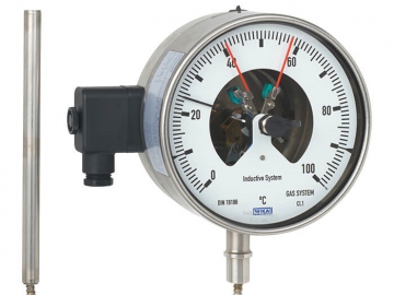 TGS73帶電接點的氣包式溫度計