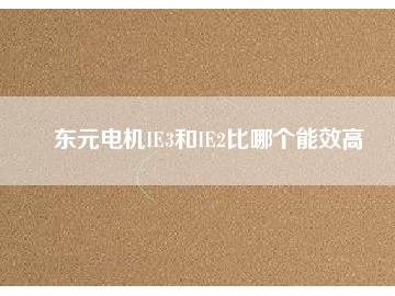 東元電機(jī)IE3和IE2比哪個能效高